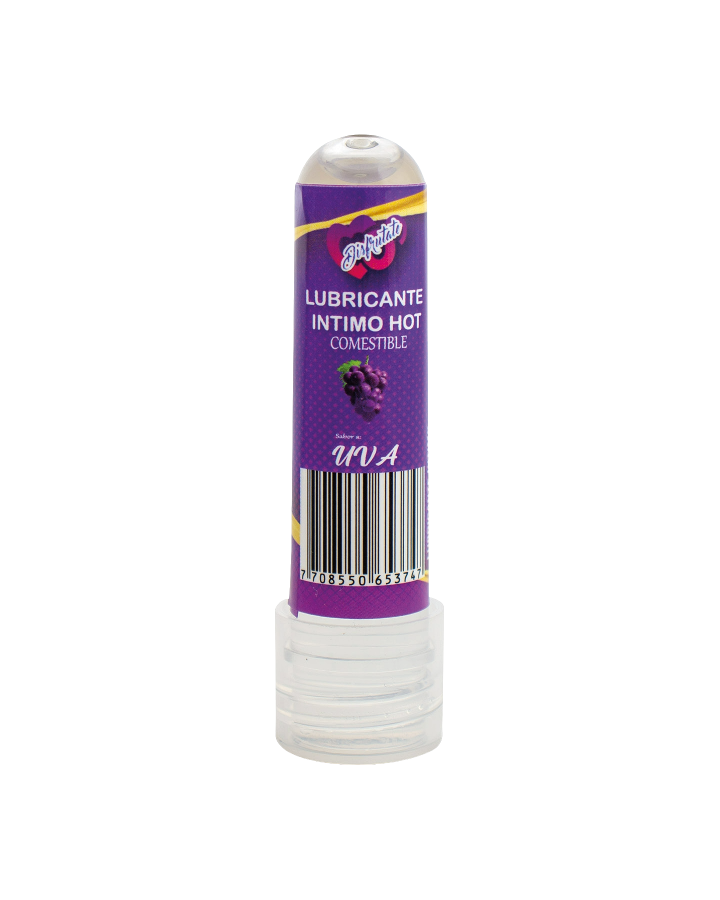 Lubricante intimo hot comestible 8ml  de sabores