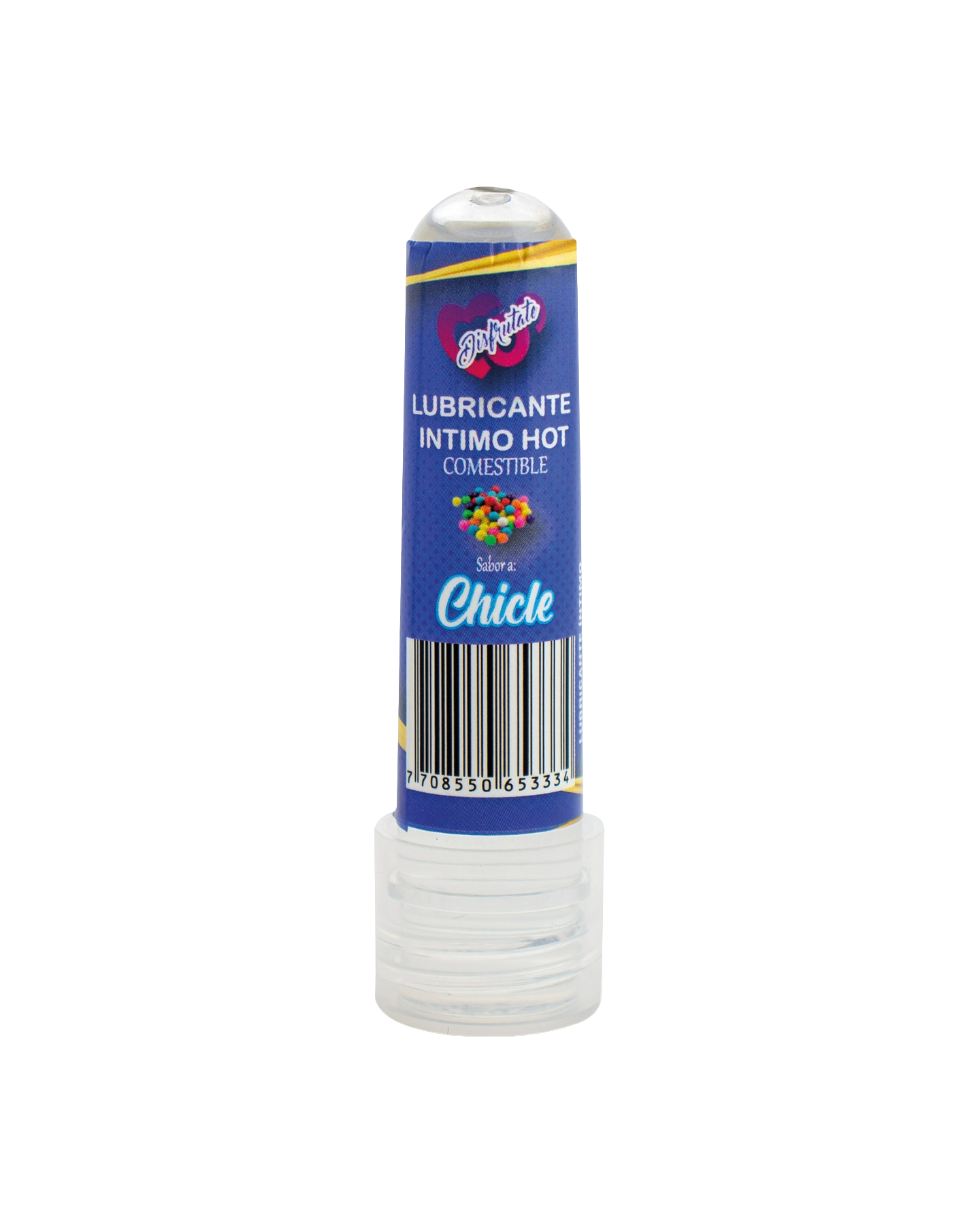 Lubricante intimo hot comestible 8ml  de sabores