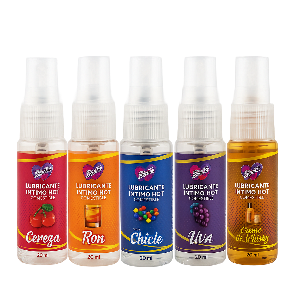 Lubricante intimo hot comestible 20ml   de sabores