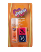 Lubricante intimo hot comestible 10ml mas dados  de sabores