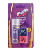 Lubricante intimo hot comestible 10ml mas dados  de sabores