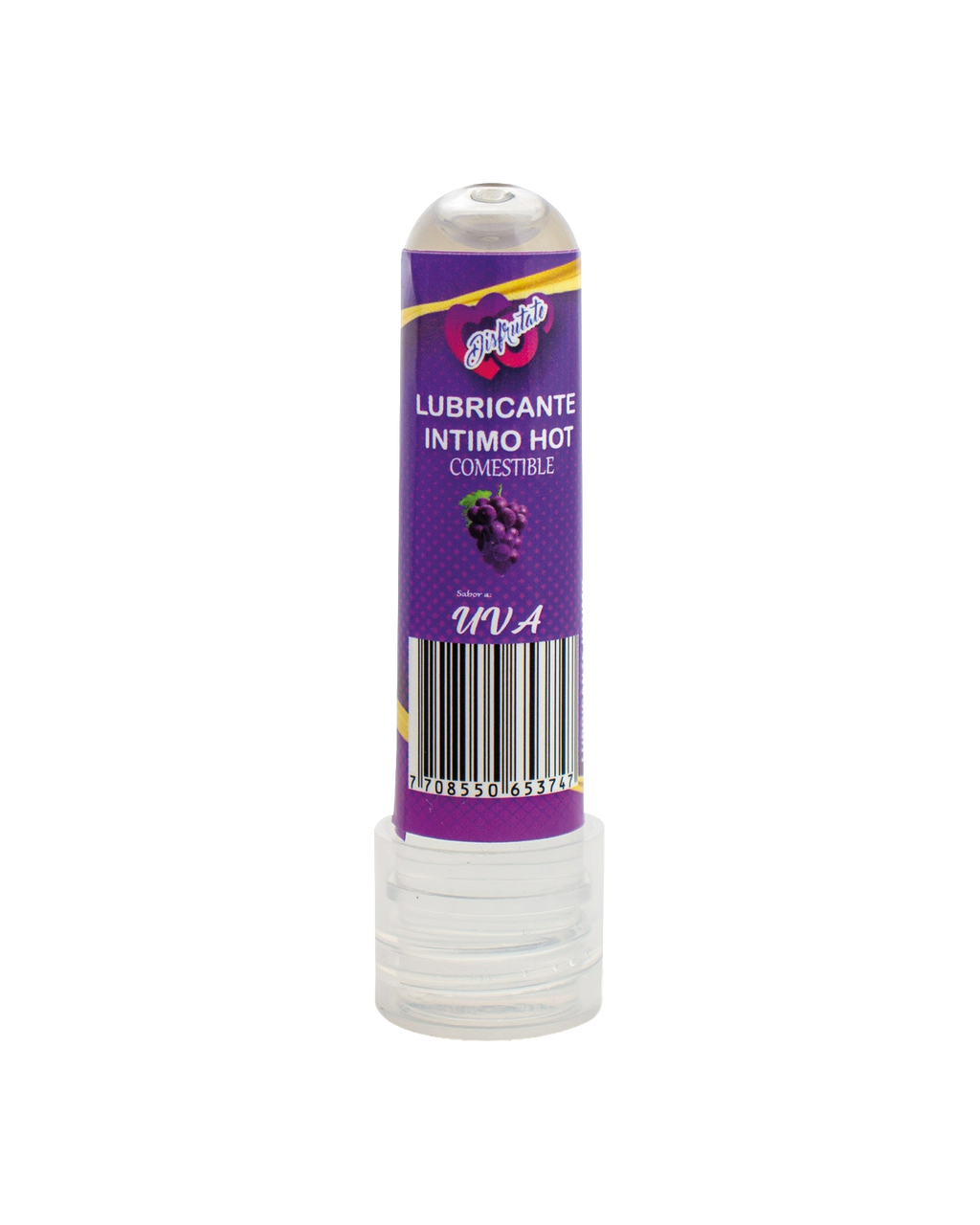 Lubricante intimo hot comestible 8ml  de sabores