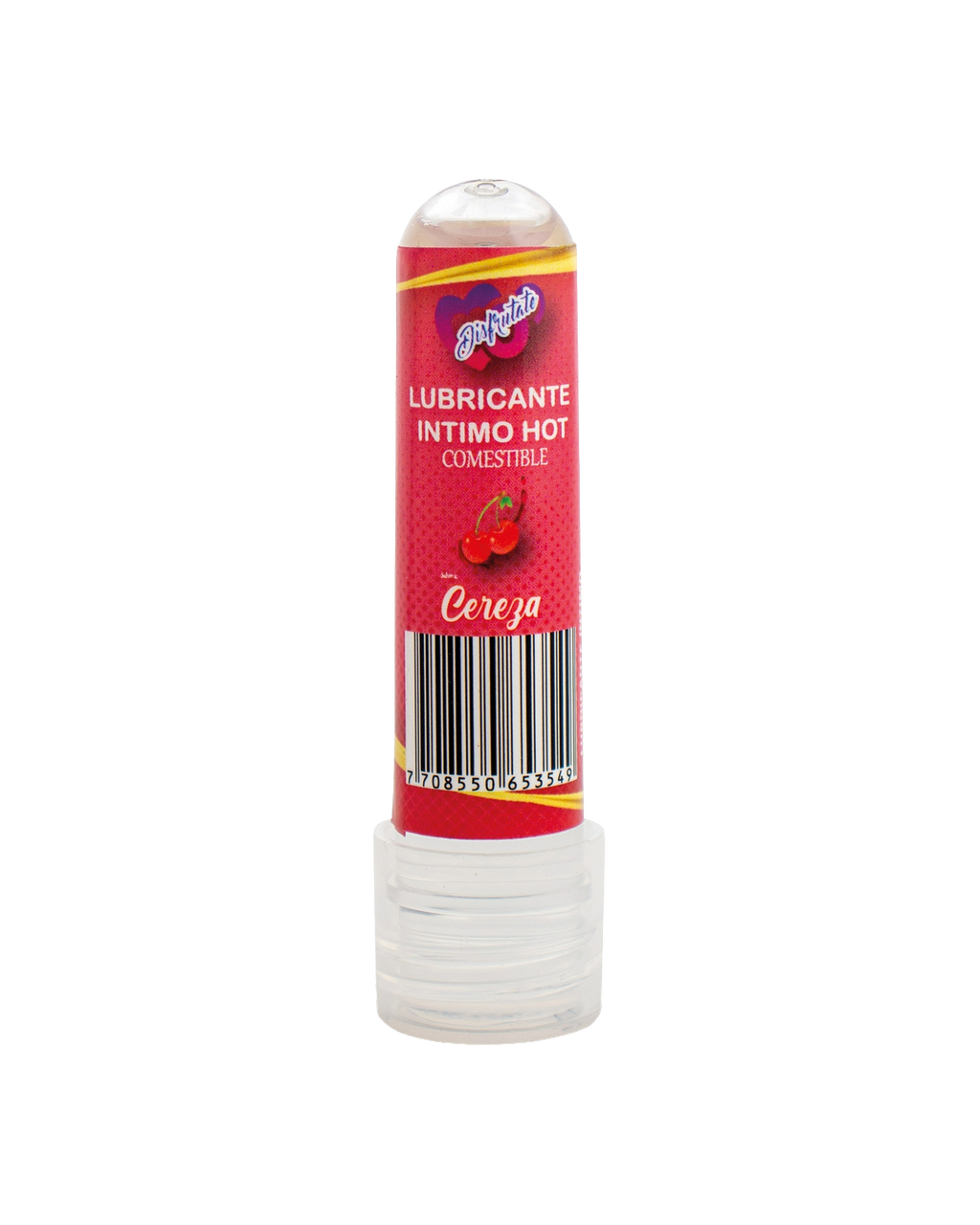 Lubricante intimo hot comestible 8ml  de sabores