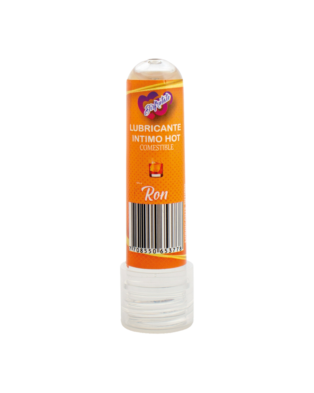 Lubricante intimo hot comestible 8ml  de sabores